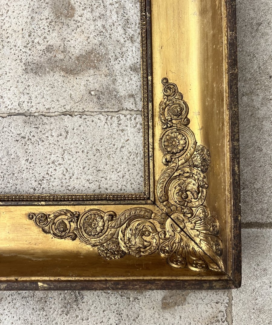 Large Frame From The Empire Period, 55.5 X 66 Cm-photo-2