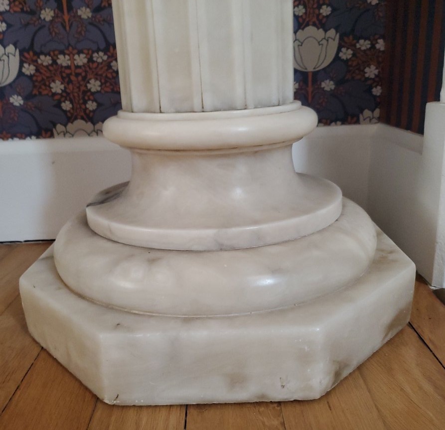 Pair Of Marble Vases. 19th Century.-photo-1