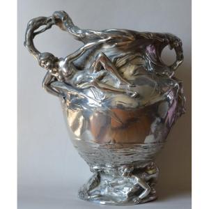 Henri Honoré Plé (1853-1922), Vase Art Nouveau.