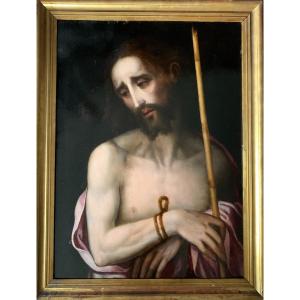 Atelier De Luis De Morales (1509-1586), Le Christ Au Roseau.