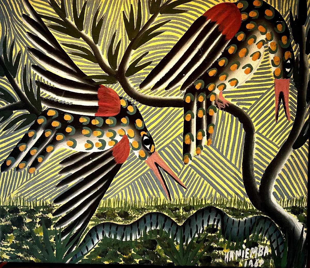 "Oiseaux et serpent" de Louis Kanyemba