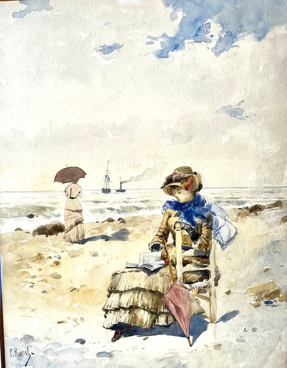 "elegant Women At The Beach" By Paul Rossert