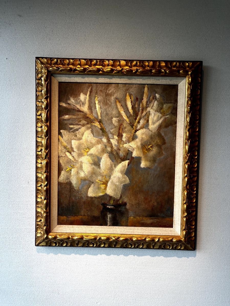 "still Life With White Lilies" By Rodolphe-théophile Bosshard-photo-2