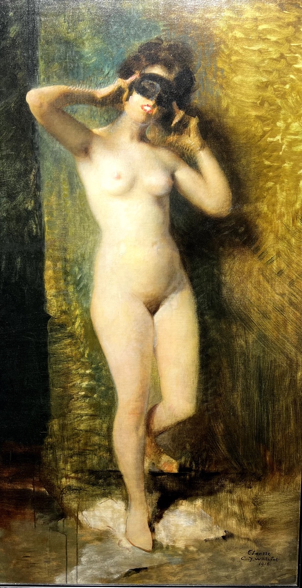 "Nu au masque" de Charles Watelet