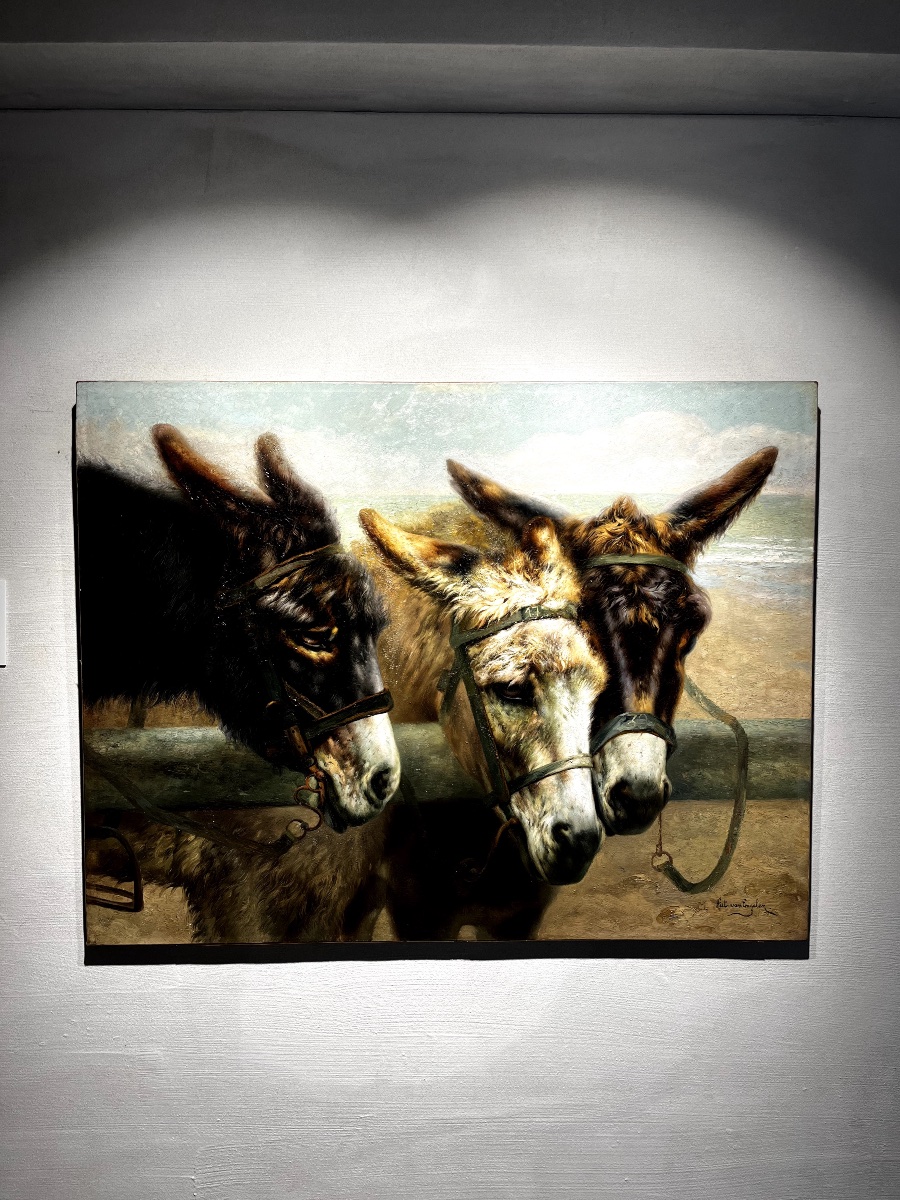 "three Donkeys On The Beach" By Piet Van Engelen-photo-4