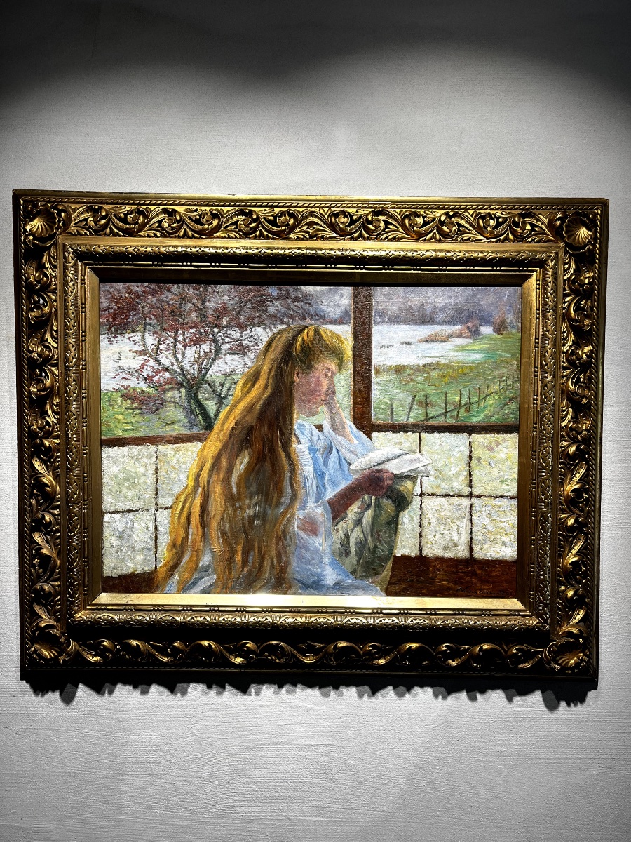 "Femme lisant à la fenêtre" de Jean Vanden Eeckhoudt-photo-2