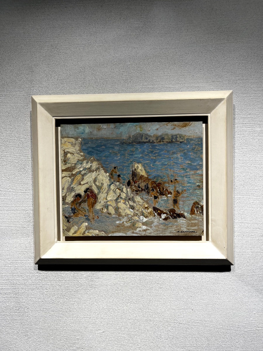 "Baigneurs sur la plage" de Fernand Lantoine-photo-3