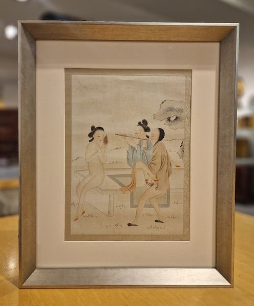 China - Erotic Painting - Canton School - Late 19th.-photo-2