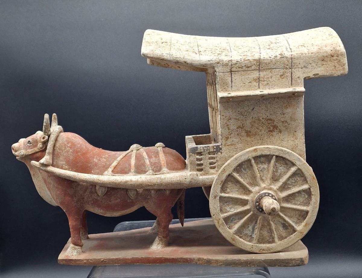 China - Chariot And Harnessed Ox - Wei Dynasty-photo-2