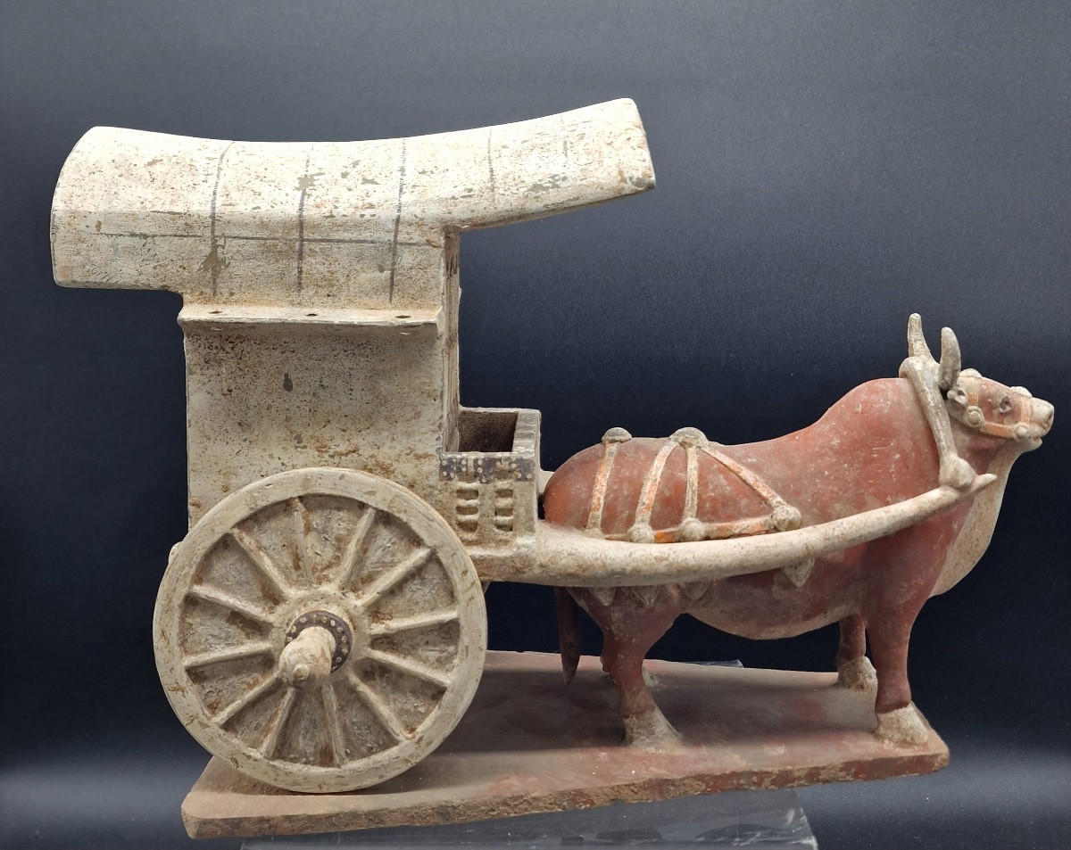 China - Chariot And Harnessed Ox - Wei Dynasty-photo-4