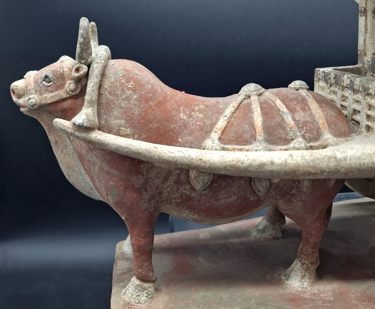 China - Chariot And Harnessed Ox - Wei Dynasty-photo-2