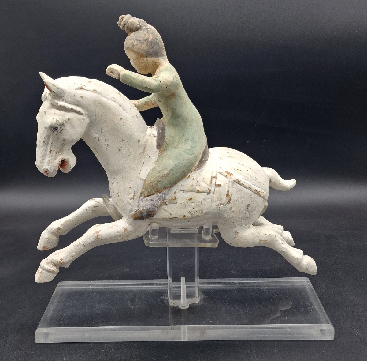 China - Polo Player With White Horse - Tang Dynasty - Tl-photo-1