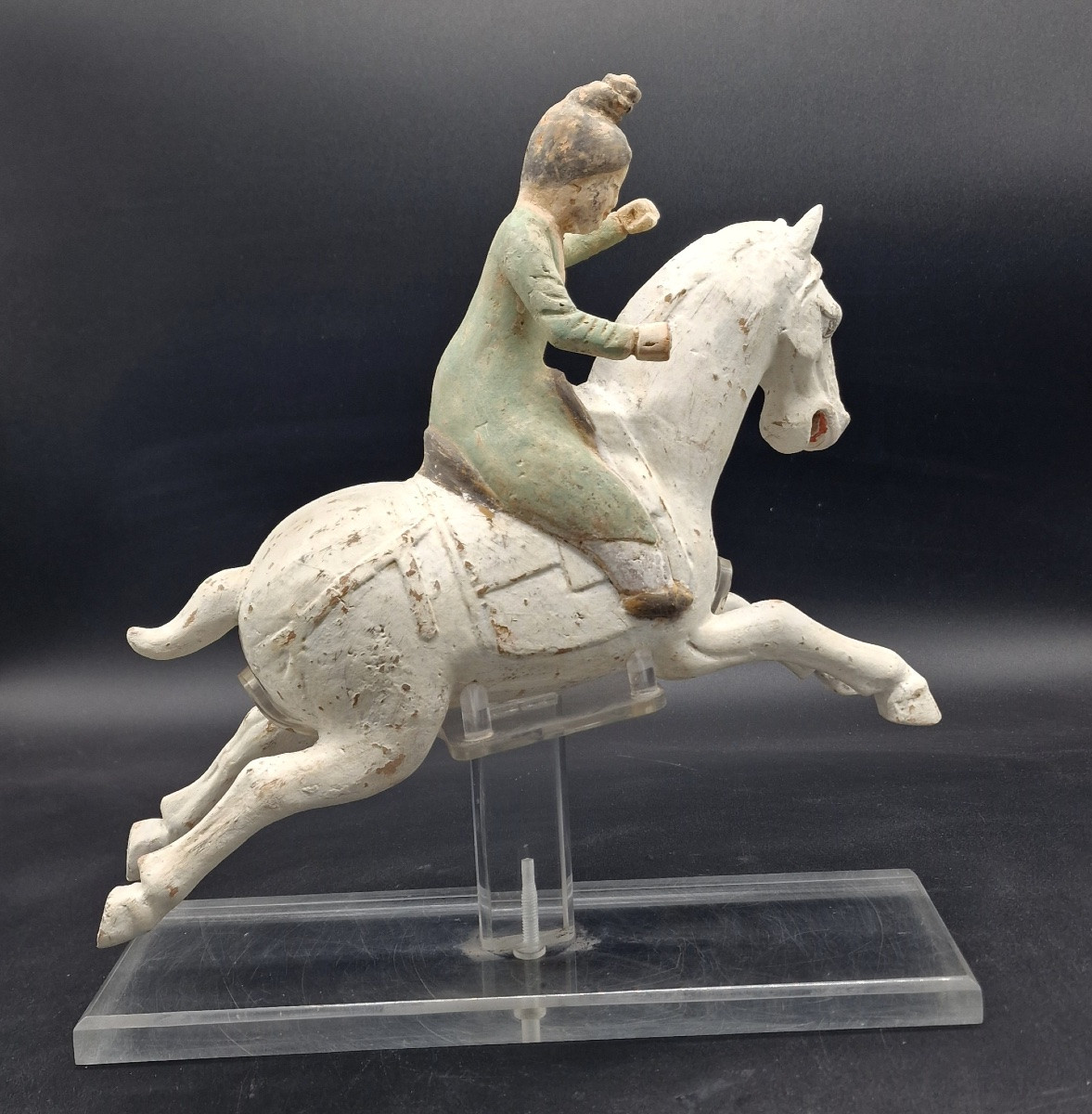 China - Polo Player With White Horse - Tang Dynasty - Tl-photo-5