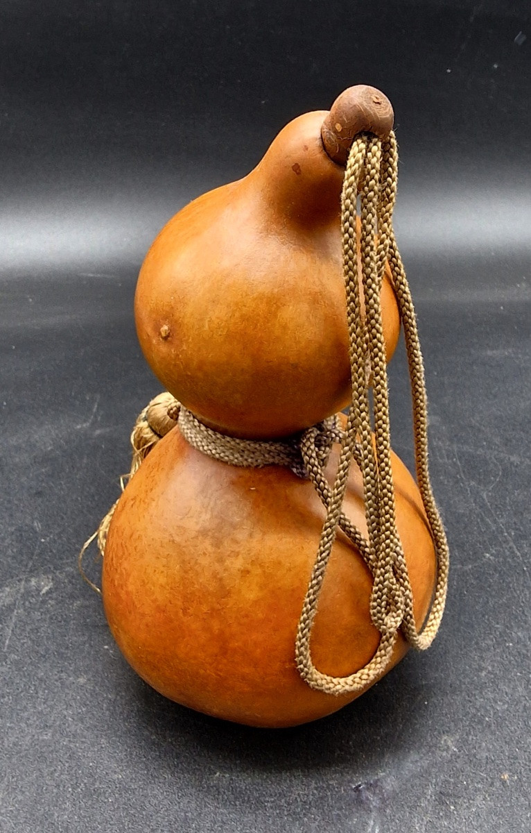 Japon - Double gourde "Hyotan" à saké (Tokkuri) - Meiji - 19ème.-photo-3