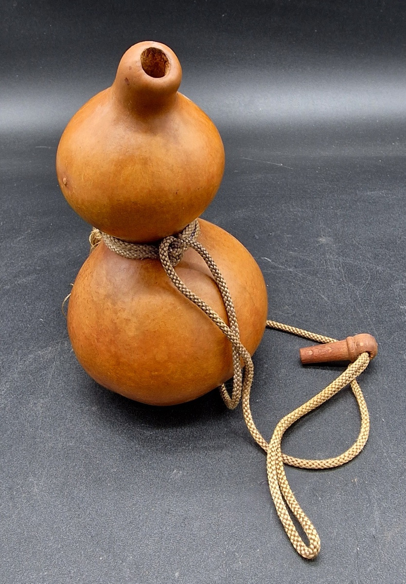 Japon - Double gourde "Hyotan" à saké (Tokkuri) - Meiji - 19ème.-photo-4