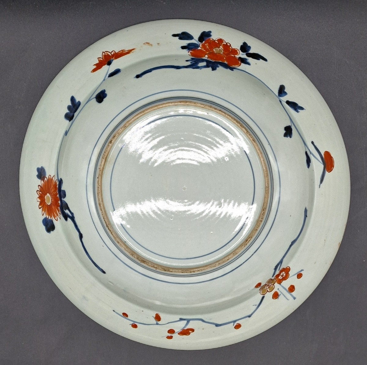 Japan - Large Round Dish - Arita - Imari - Edo -17/18th.-photo-2