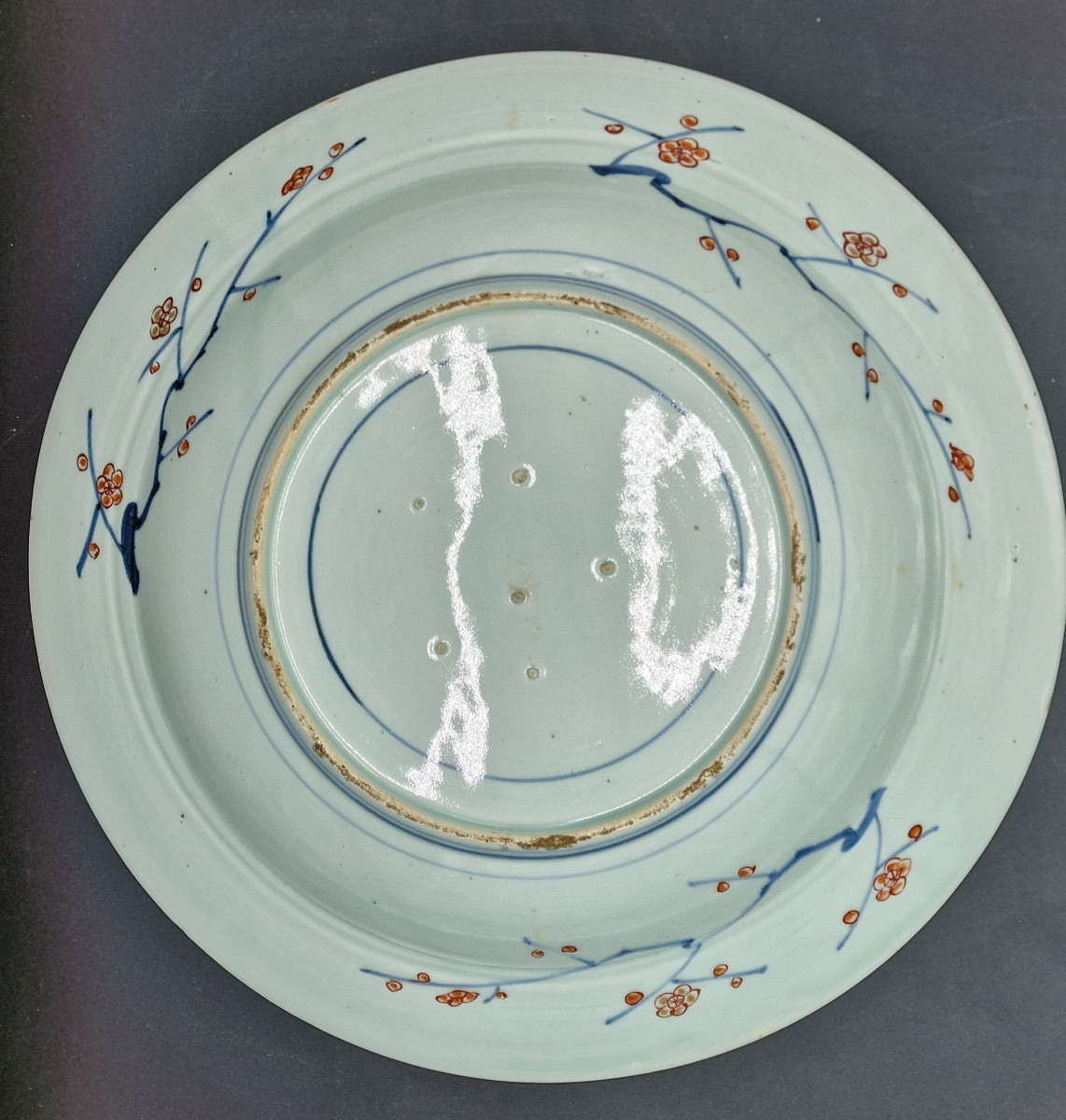 Japan - Large Round Dish - Arita - Imari - Edo - 17/18th.-photo-2