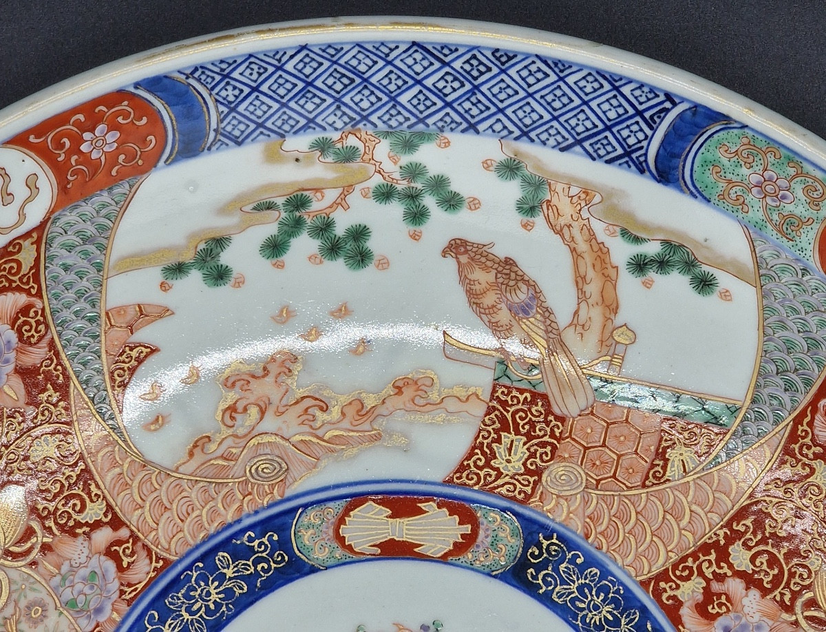 Japon - Grand plat rond - Imari - Meiji - 19ème.-photo-3