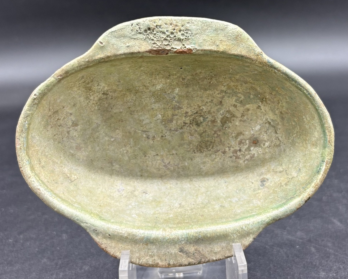 China - Pair Of Glazed Earthenware Bowls - Han Dynasty-photo-3