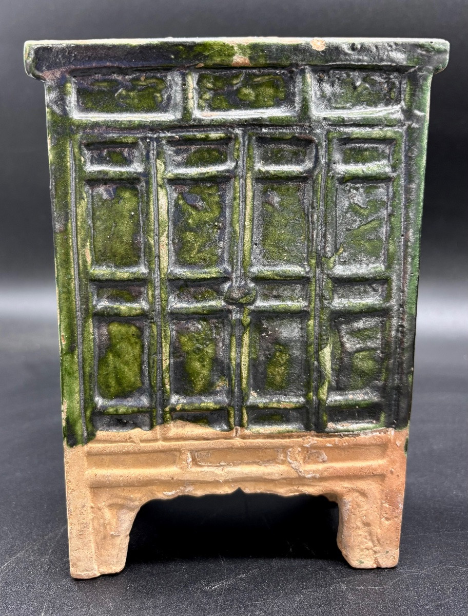 China - Pair Of Glazed Terracotta Furniture - Ming - Tl-photo-3
