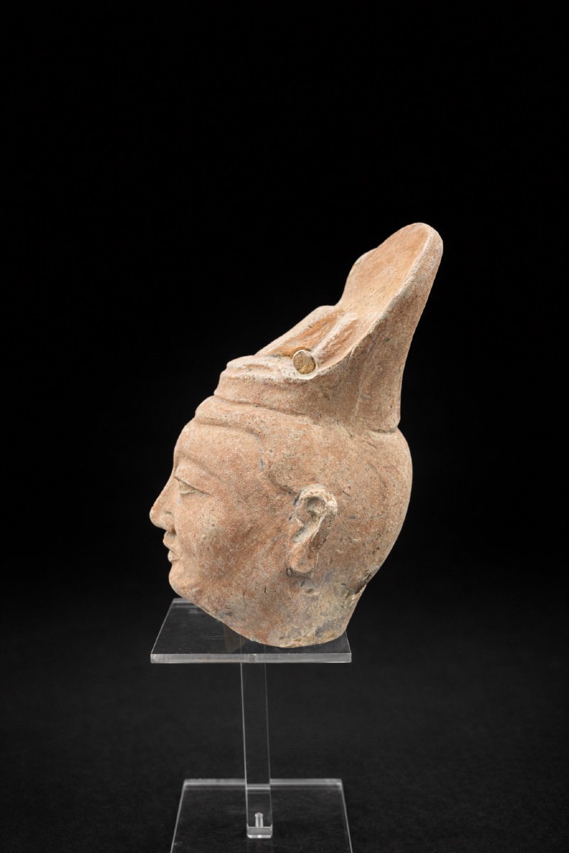 China - Funeral Guardian Head - Tang Dynasty-photo-3