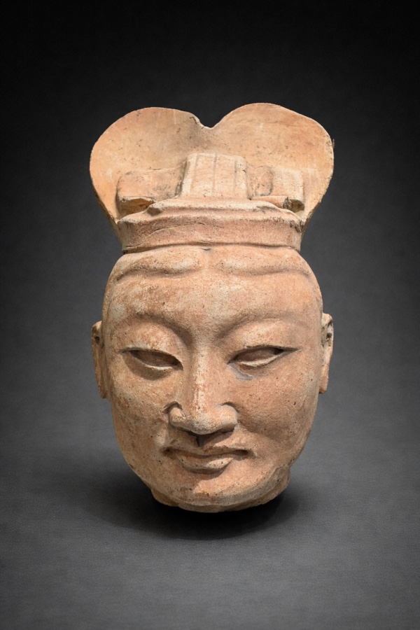 China - Funeral Guardian Head - Tang Dynasty