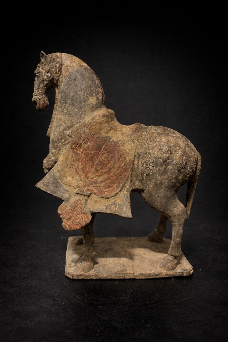 Chine - Cheval caparaçonné - Wei du Nord - TL-photo-1