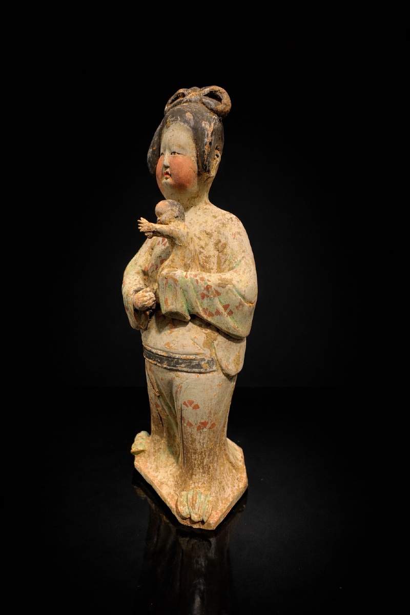 China - Large Fat Lady Holding A Child - Tang - Tl-photo-4