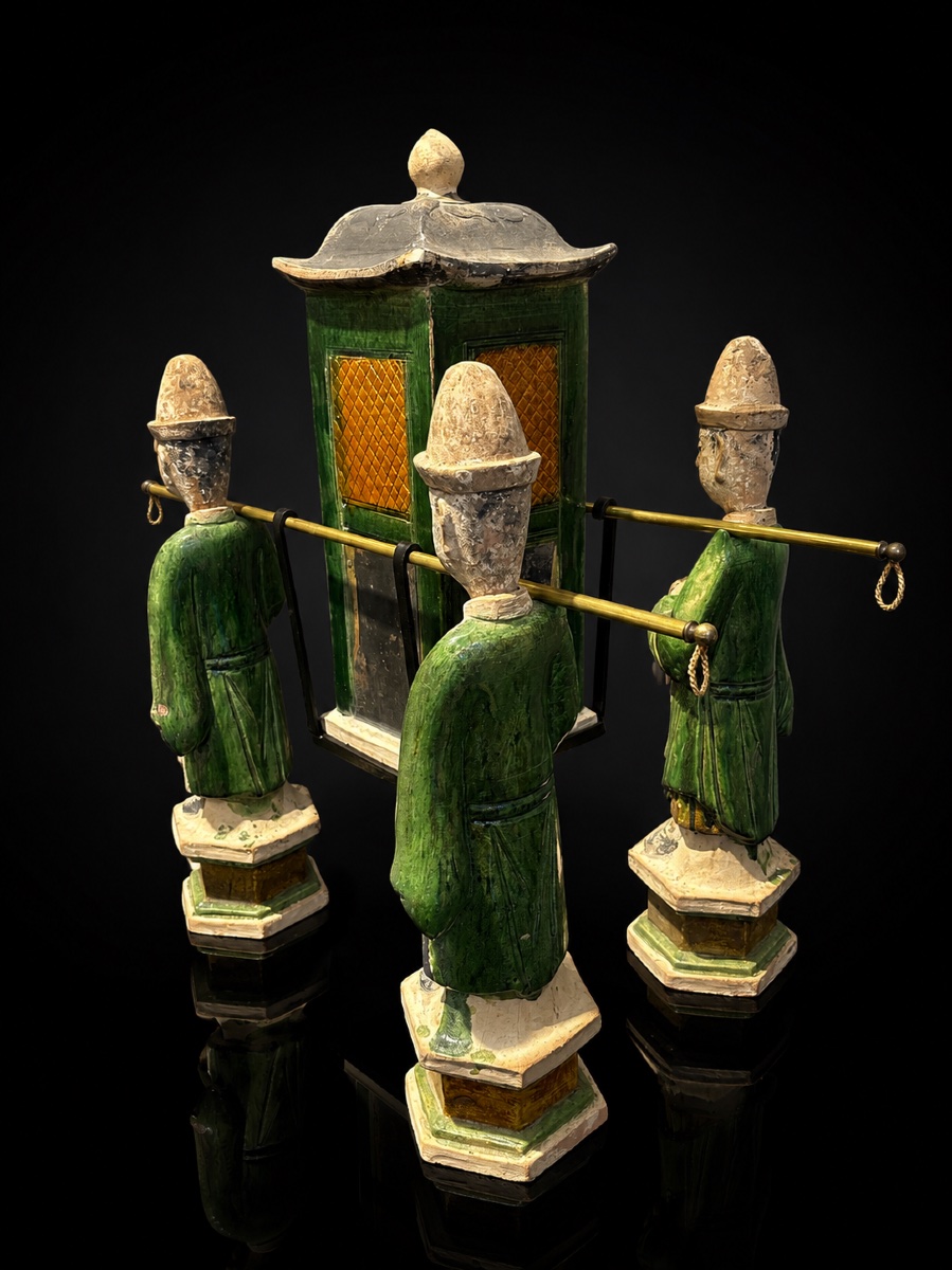 Chine - Scène de cortège funéraire avec palanquin - Dynastie Ming - TL-photo-4