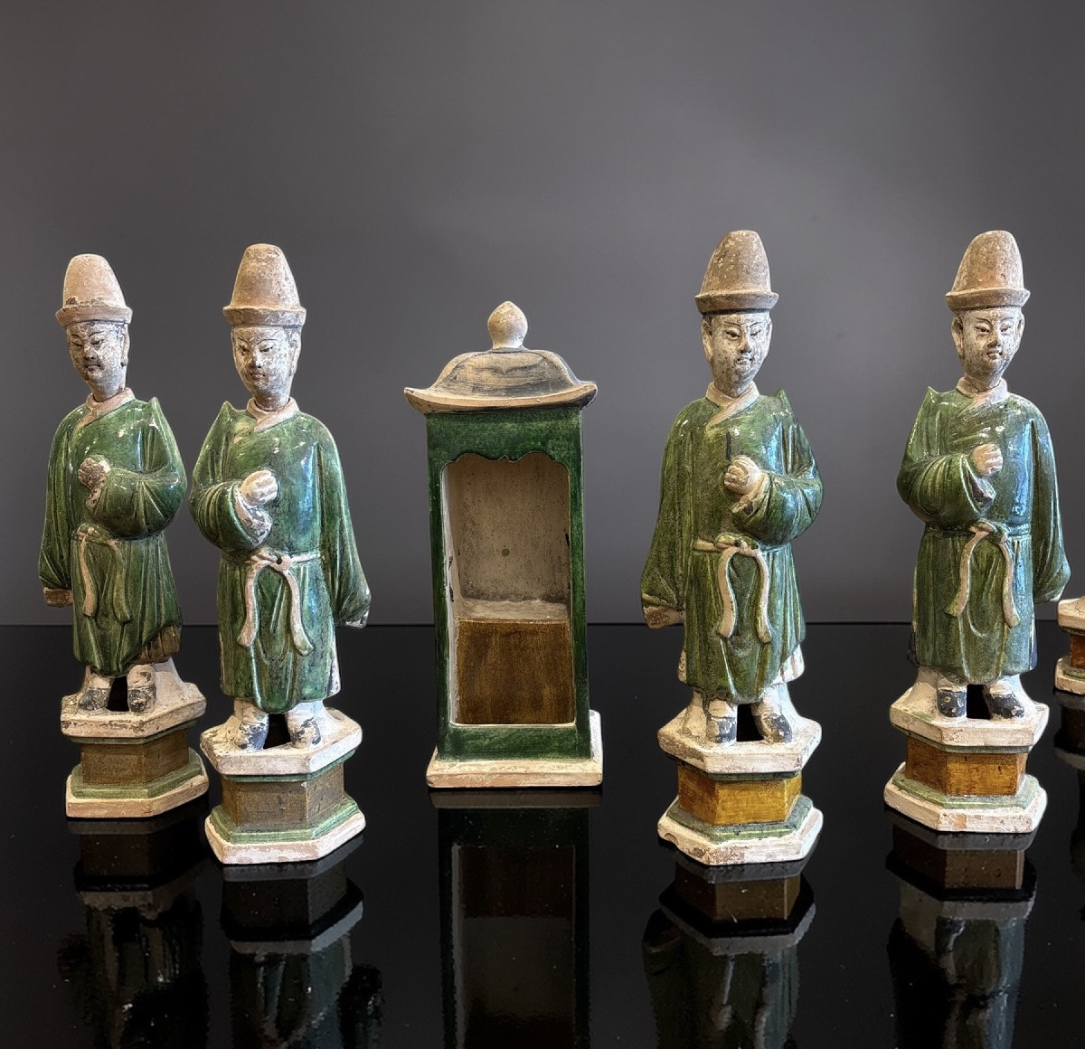 Chine - Scène de cortège funéraire avec palanquin - Dynastie Ming - TL-photo-1