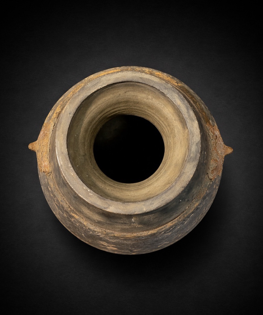 Chine - Grand Vase Hu avec couvercle. - Dynastie Han - TL-photo-4