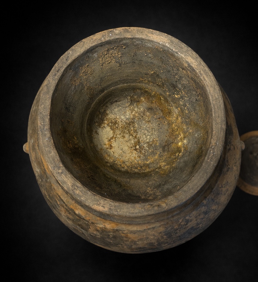 Chine - Grand Vase Hu avec couvercle. - Dynastie Han - TL-photo-5