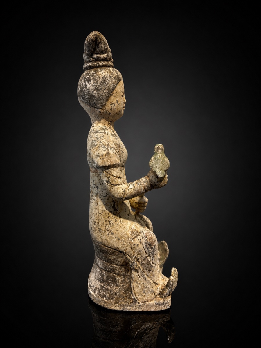 China - Courtesan With Falcon - Tang Dynasty - Tl-photo-4