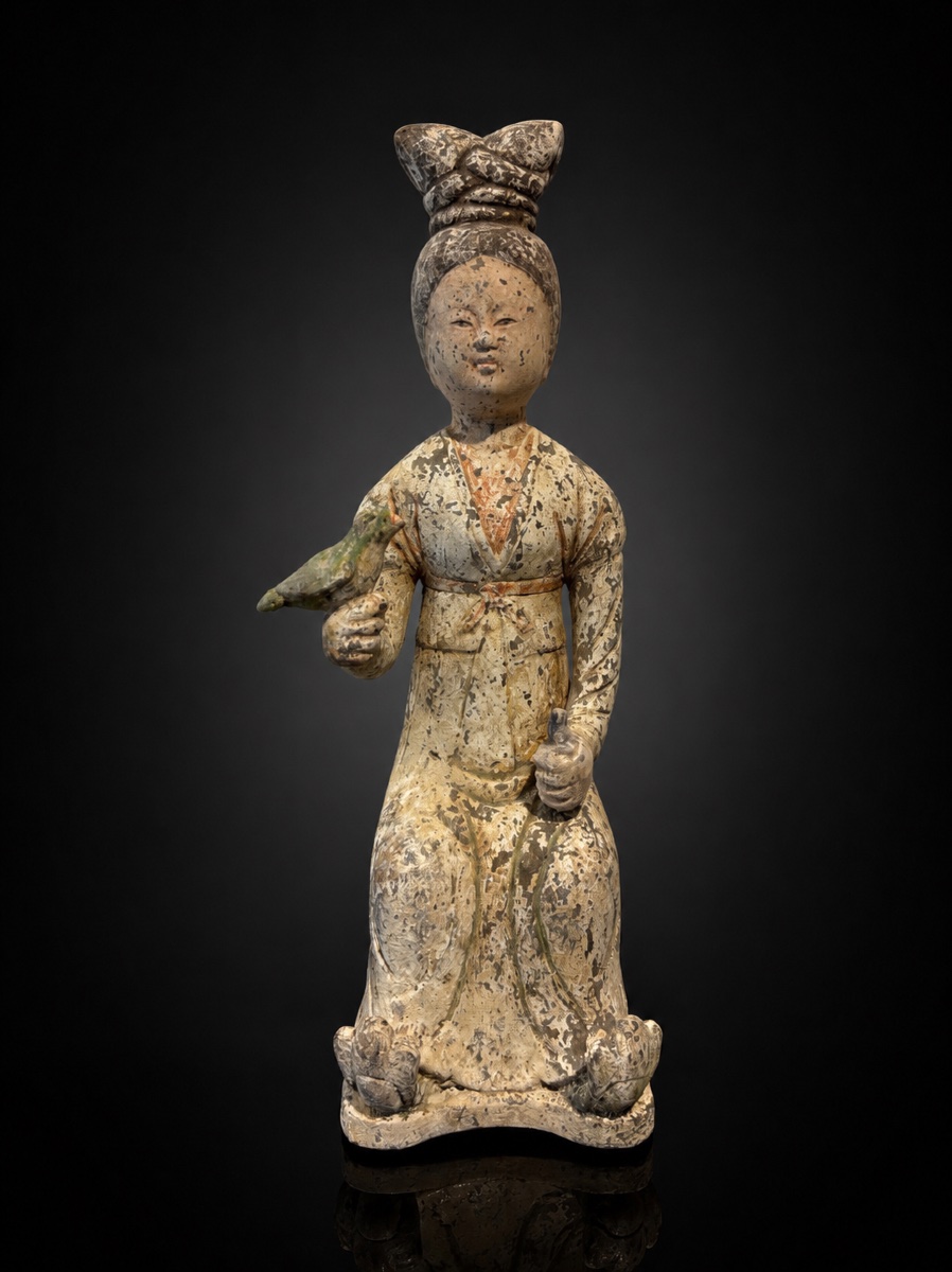 China - Courtesan With Falcon - Tang Dynasty - Tl