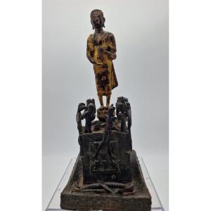 Thailand - Phra Malaï In The Underworld - Gilt Bronze - Rattanakosin - 19th