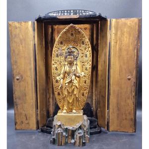 Japon - Jûichimen-kannon Avec Butsudan - Edo