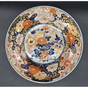 Japan - Large Round Dish - Arita - Imari - Edo -17/18th.