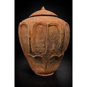 Chine - Urne Funéraire "Hunping" à Décor de Lotus - Période Six Dynasties(386 – 589) - TL