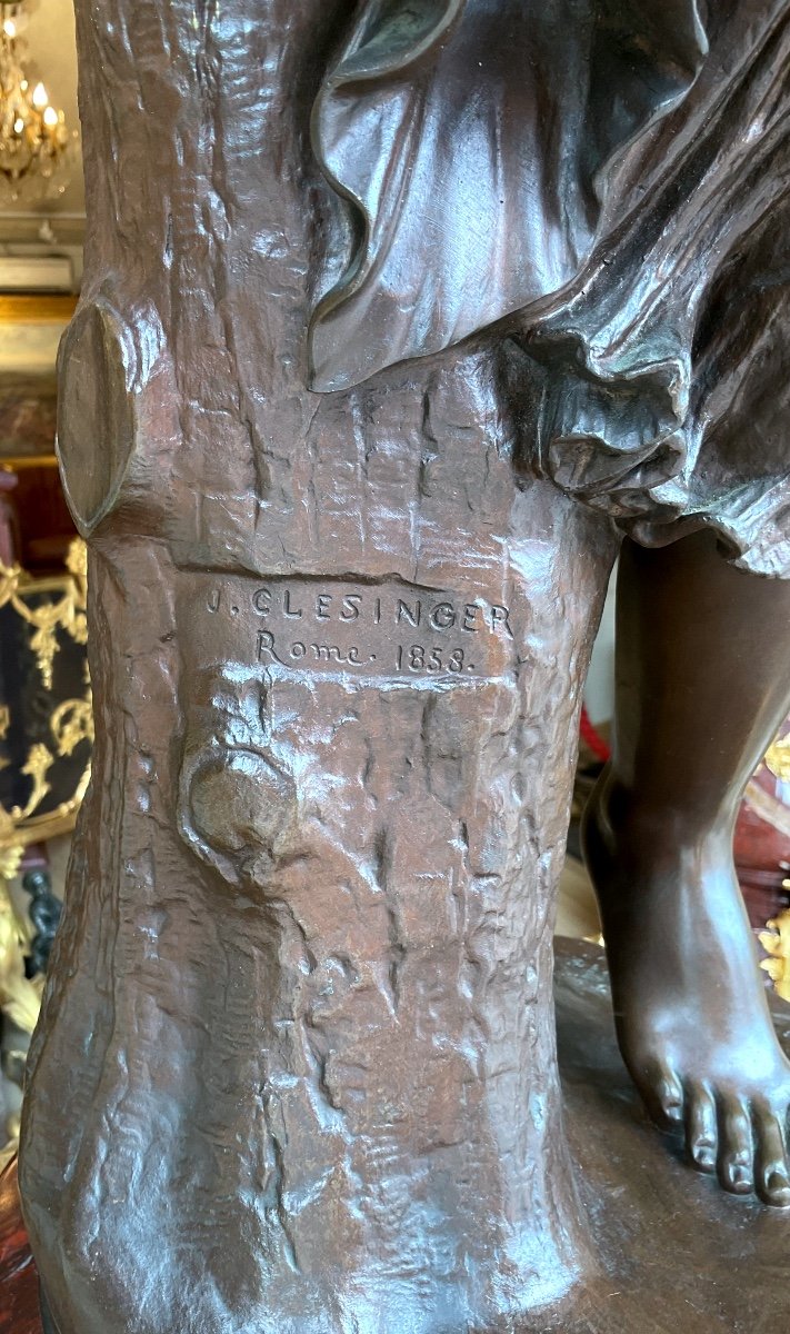 Bronze By Jean Baptiste Auguste Clésinger (1814-1883) "zingara"-photo-4