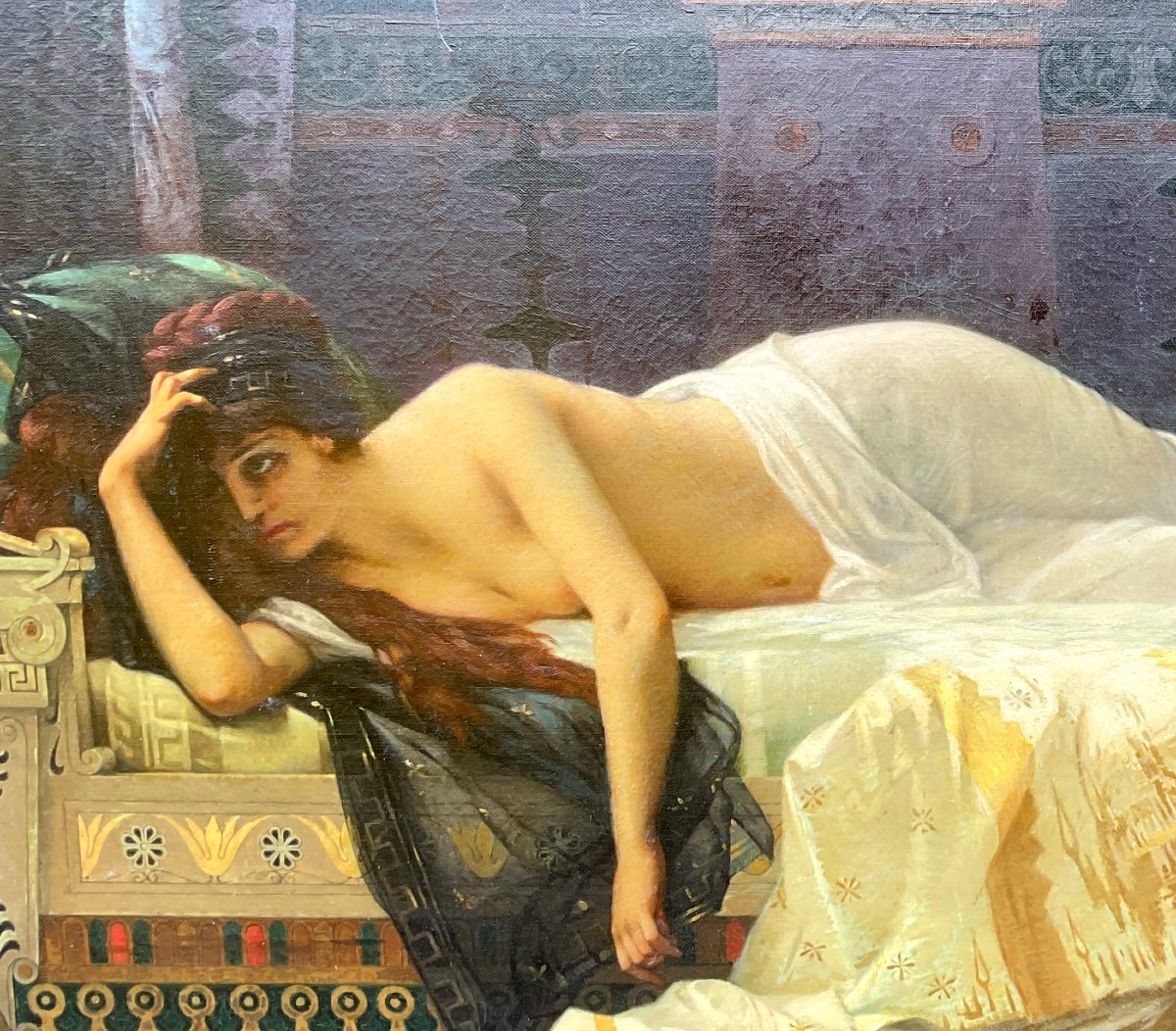 Tableau Par Alexandre Cabanel (1823-1889) «  Phedre » -photo-1
