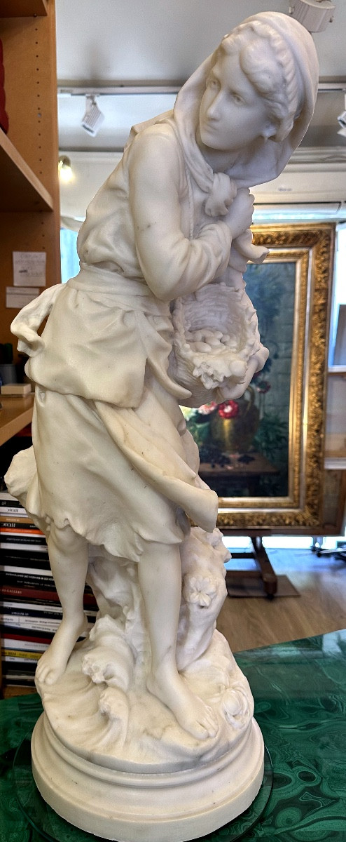 Marble By Mathurin Moreau (1822-1912) “the Oyster Bed”