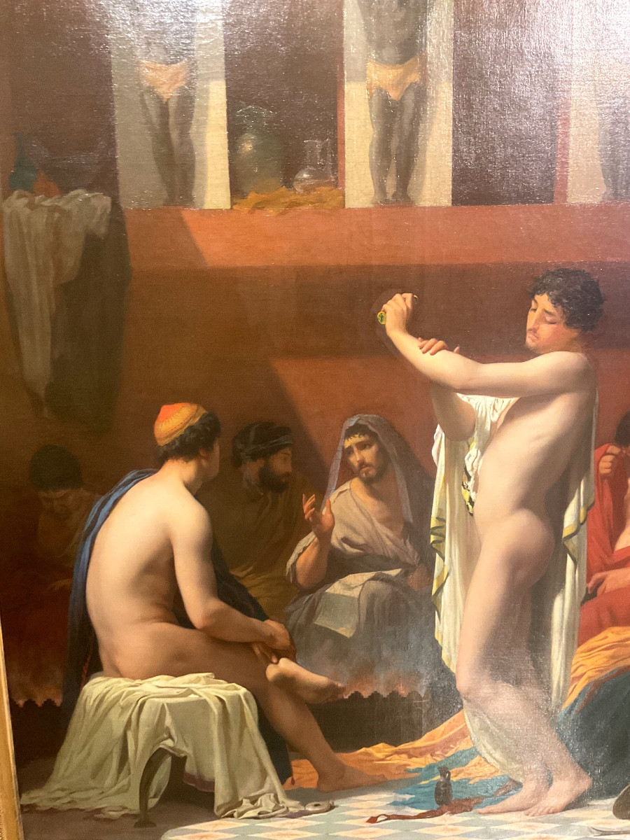 Tableau par Auguste Alexandre HIRSCH (1833-1912): Tépidarium -photo-1