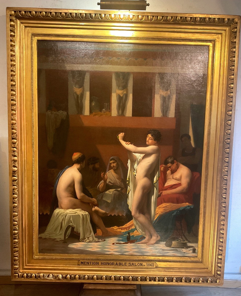 Tableau par Auguste Alexandre HIRSCH (1833-1912): Tépidarium 