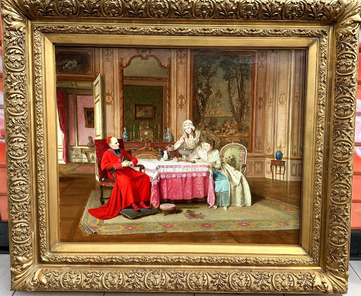 Painting By Victor Marais-milton(1872-1948) 