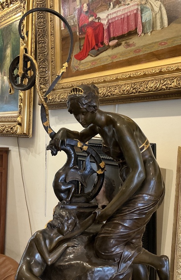 Large Bronze By Henri Vidal(1864-1918): -photo-4