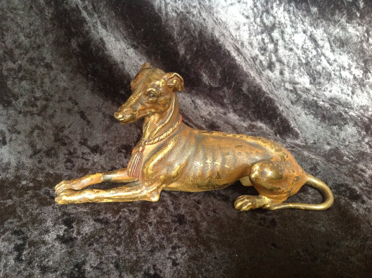 A Greyhound, Vienna Bronze XIXth Century Proof