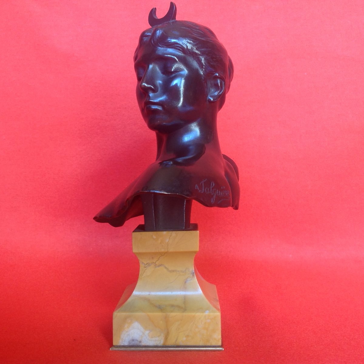 Diane Chasseresse Buste Bronze-photo-3