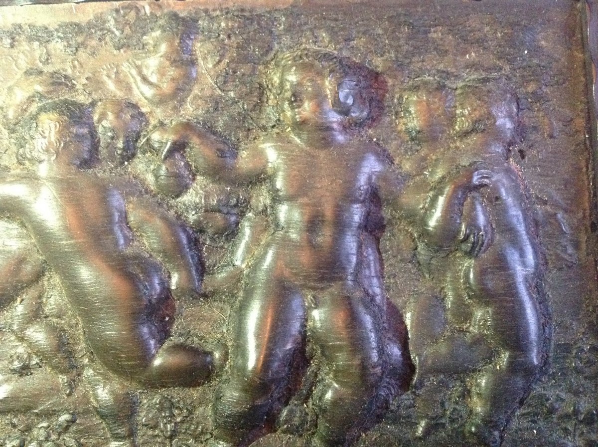 Plaque en écaille XVIIIÈme siècle en Bas-relief -photo-3