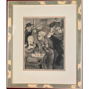 "these Little Gentlemen, 4- Rue De Lappe", Engraving By Jean Auscher