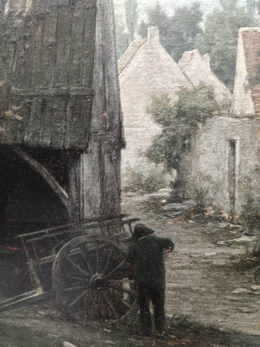 Léon Legat - Lively Village Street-photo-2